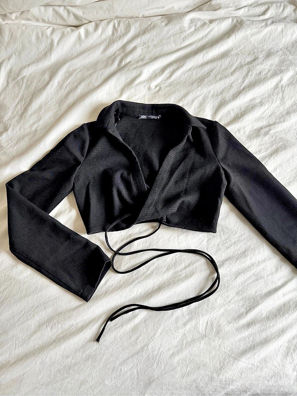 Zara Black Wrap Blazer Size XS